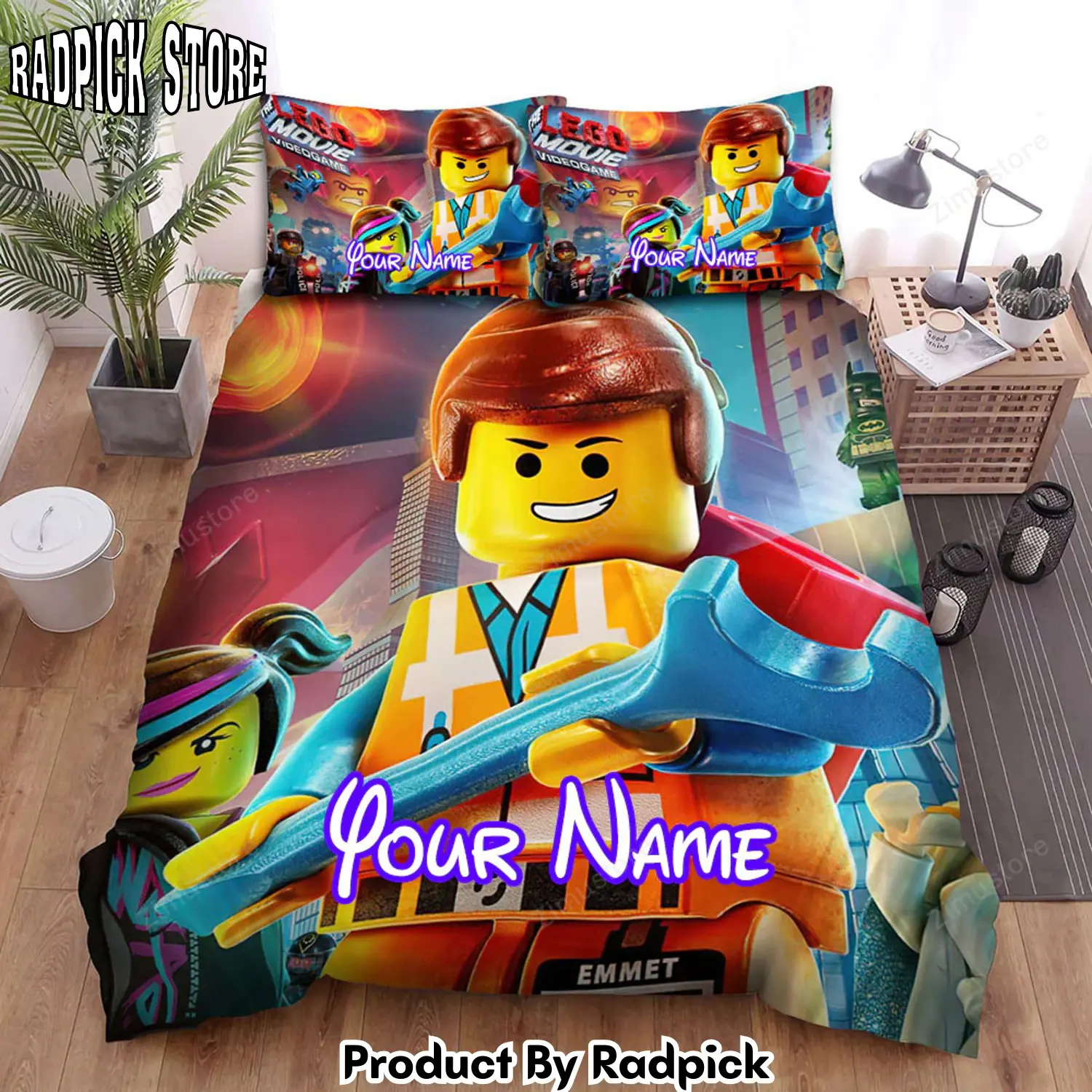 Radpick the lego movie terrorism movie poster bed sheets duvet cover personalized name bedding sets rp3271099